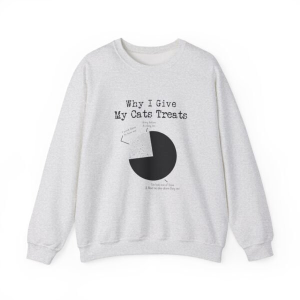 Why I Give My Cats Treats Crewneck Sweatshirt - Image 34