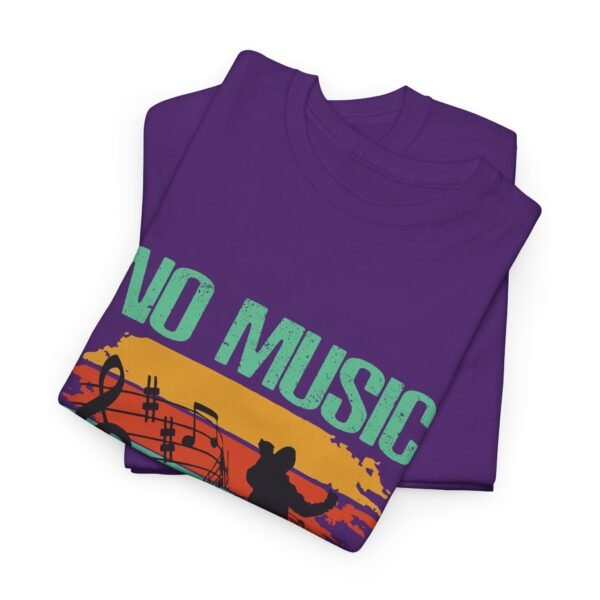 No Music No Life Heavy Cotton Tee - Image 8