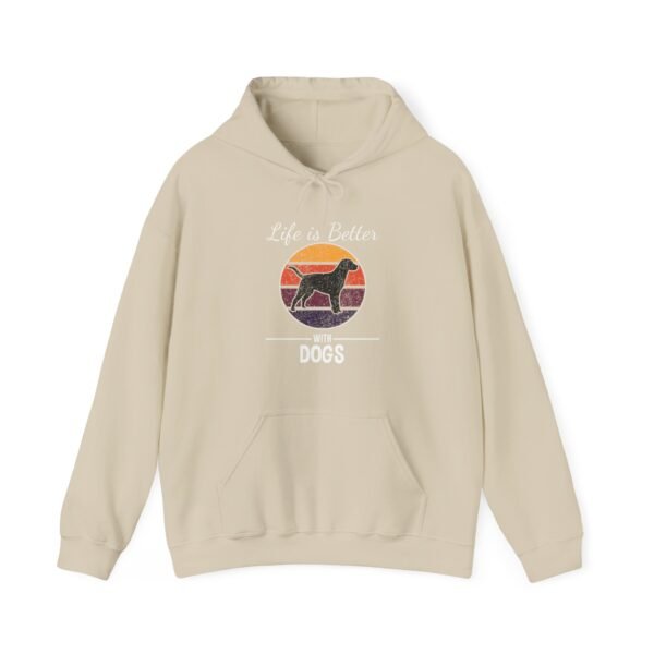 Life is Better with Dogs Hooded Sweatshirt - Image 33