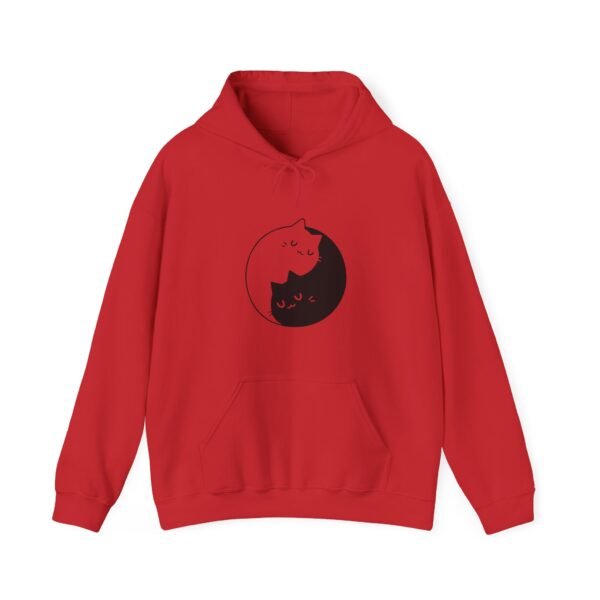 Yin Yang Cats Hooded Sweatshirt - Image 16