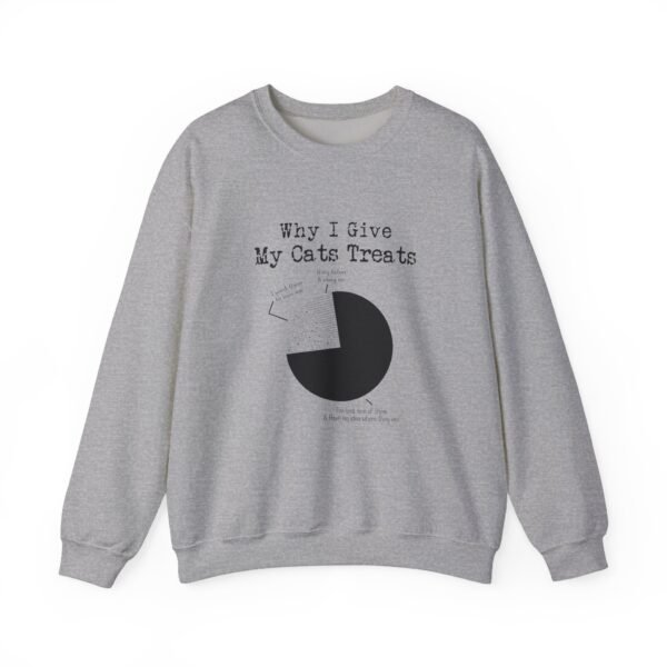 Why I Give My Cats Treats Crewneck Sweatshirt - Image 25