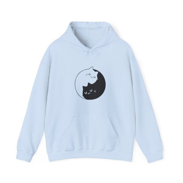 Yin Yang Cats Hooded Sweatshirt - Image 41