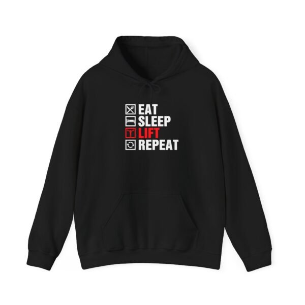 Eat Sleep Lift Repeat Hoodie - Image 26