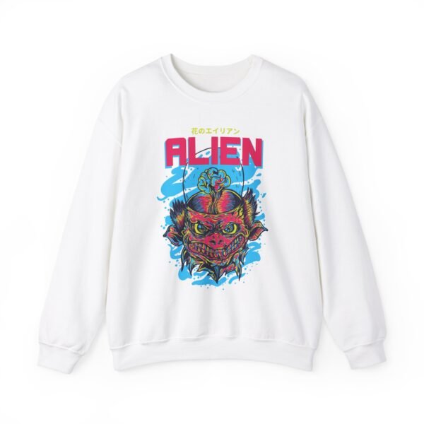 Alien Graphic Retro Vibe Sweatshirt - Image 4